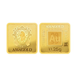 아시아골드 [아시아골드] 24k 순금 잠상 스퀘어 골드바 11.25g