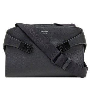 페라가모 25 FW 페라가모 허그 Hug 네로 블랙 메신저백 2417900784626