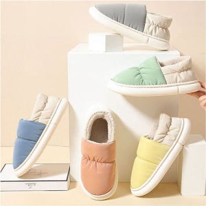 [크레마] 파스텔 패딩 홈슈즈 털실내화 털신 털슬리퍼 생활방수_WCA5793