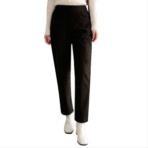 [자체제작] 여성 겨울 기모 세미배기핏 골덴바지 융털, SEED YEAST