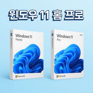 [타임퓨어]  MS 윈도우11 Home Pro 영구한글버전 정품키(USB별도판매) 인증키