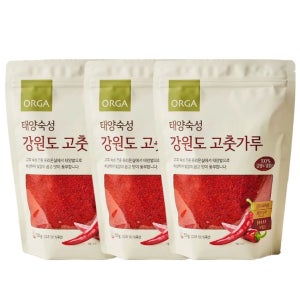 [롯데백화점] 올가홀푸드 [산지직송]ORGA 태양숙성 강원도 고춧가루(국산,1.5kg) LE1220389257