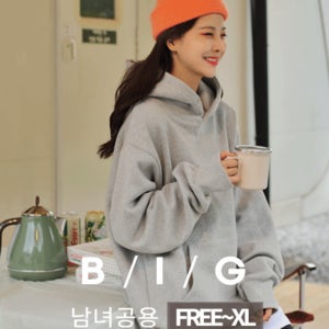 [made](남여공용)원마일 스냅버튼기모후드티