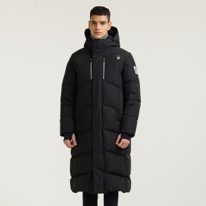 [롯데백화점] 스파이더 공용 유로스포츠 롱다운 자켓 SPHWCNDJ222UBLK LE1218269512