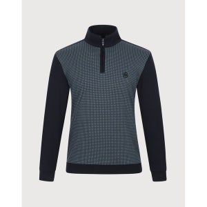 [인디안]  배색형 하프집업 티셔츠_MIGAL3W9231