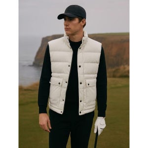 [맥케이슨]  남성 헤리티지 구스다운 베스트 아이보리 MDM4DV602IVY