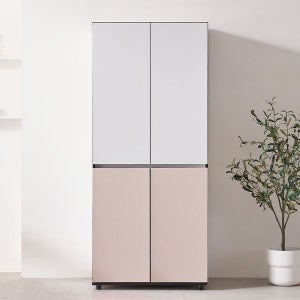 [벨리카가구] (착불) 모토 800 키큰장 양문형 주방수납장 팬트리 냉장고장