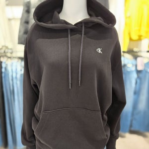 [CK진] 여성 스크립 인스티튜셔널 릴렉스 후드티 J225493-BEH