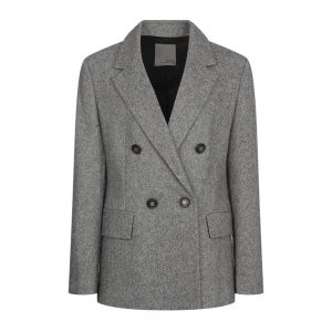 울 더블 버튼 자켓-P4G41WJK970
