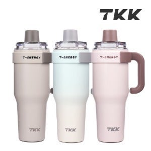 TKK 프리미엄 원터치 대용량 빨대 텀블러 1200ml 보온 보냉 손잡이텀블러 집들이선물
