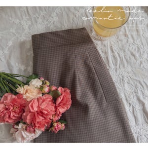 [베스트특가 1만원할인]MADE LIN프레니드 미니체크 뒷밴딩 스커트[size:F(55~66반)]