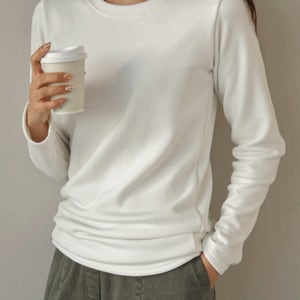 포근 베이직융기모티셔츠