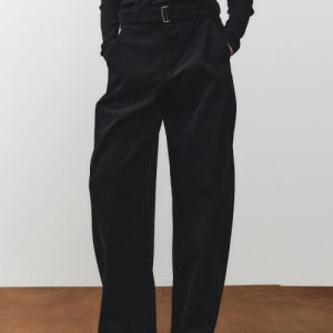 [노이어 포 우먼] 코튼 커브드 코듀로이 팬츠 (블랙) NW25WPT03-BK