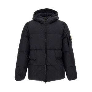 스톤아일랜드 [명품] 스톤 아일랜드 40223 가먼트 다이드 크링클랩스 다운 자켓 블랙 22FW 771540223 V0029