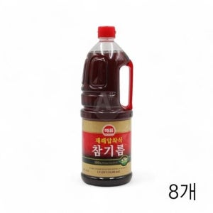 해표 재래압착식 참기름 1.8L X 8개 식당 학교급식 업소용참기름 식자재 대용량참기름