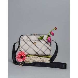 [닥스 골프 여성] 닥스골프 스몰 베이지 체크 미디움 마이크로백 DNGF5E292I2