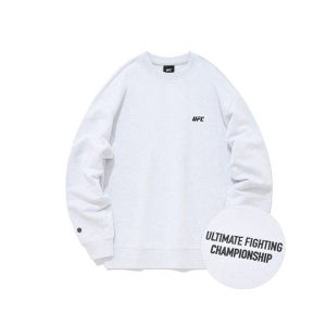 UFC SPORT 에센셜 릴렉스핏 맨투맨 화이트 그레이 U2SWT3331M1 566959