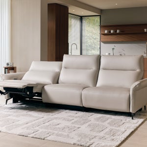 마렌 4인 전동 리클라이너 전체 천연가죽 소파