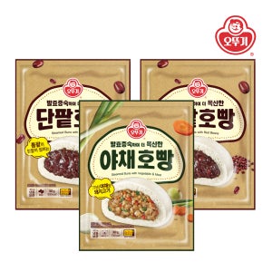 [오뚜기] 발효증숙 야채호빵 360g x 1개+단팥호빵 360g x 2개