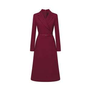 [지고트(OUTLET)] 테일러드 더블 브레스티드 롱 원피스 (MAGENTA) JRBA0OP912