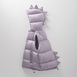 KUKUKID AW25[쿠쿠키드]라이트퍼플 구스다운 디노 조끼 패딩-KK25KAOUT0012LPP