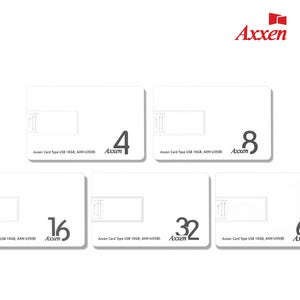 액센 U35 카드형 USB메모리 16GB+전사인쇄 [100개]