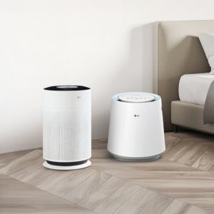 LG 퓨리케어 공기청정기 + 에어워셔 자연기화식 가습기 세트 AS153HWWC+HW500DAS