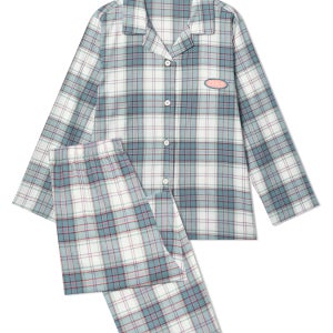 클라우드 체크 여성 파자마 세트