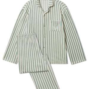 소프트 기모 스트라이프 남성 파자마 세트