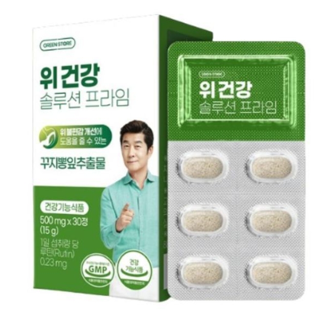 <b>그린스토어</b> 위 건강 솔루션 프라임 500mg x 30정, 1개