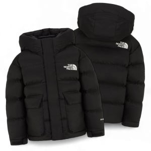 [매장판] 노스페이스 키즈 숏 다운 패딩 점퍼 고프리 드라이벤트 방수 자켓 블랙 NJ1DR63S