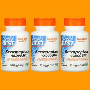 3개 세트 닥터스베스트 <b>세라펩타아제 40000 SPU</b> 베지 캡슐 90정 9개월분