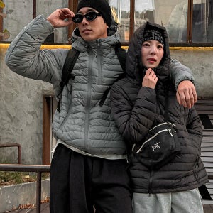 (L-4XL)아크로니 웰론패딩[MSGR 아노락 나그랑 이중지퍼 커플룩 빅사이즈]