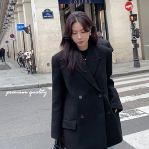 [단독제작40%할인]프리미엄 더블버튼 울코트