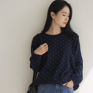 말로빈 도트 니트 K4115