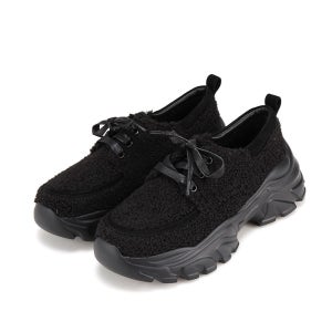 [바바라] [본사운영]바바라 청키 퍼 로퍼 기모 여성 스니커즈 6cm_BBH545