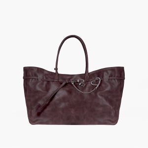 [마지셔우드] GRANDMA USED BAG XL_wine pull-up