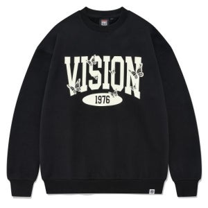 [비전스트릿웨어] VSW Butterfly Logo Crewneck Black VS2301CR01BK