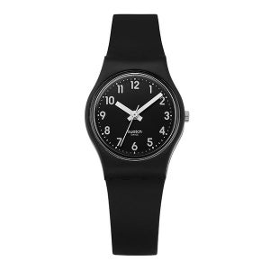 스와치 손목 시계 여성 젤리 LADY BLACK LB170E