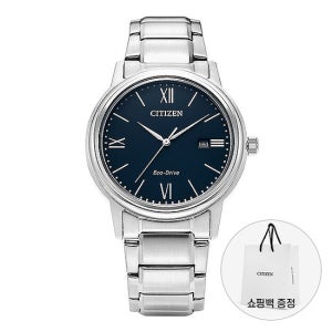 시티즌 남성 메탈 손목 시계 에코드라이브 AW1670-82L