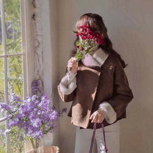 [LABEL] 안타티카 안감몽땅 따스한퍼 라운딩카라 유연한 무스탕 [size:F(55~66)]