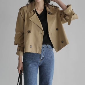 르무드 숏 트렌치 자켓