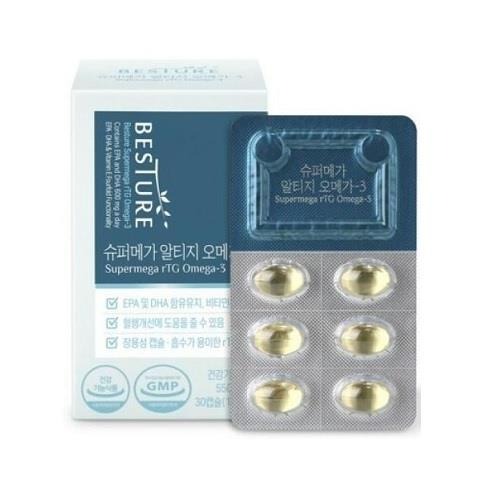 베스처 슈퍼메가 알티지 <b>오메가3</b> 550mg 30캡슐  30회분  1개
