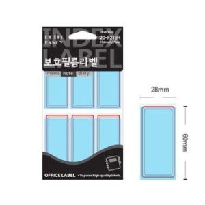 보호필름 28x65mm 정부화일라벨 견출지 적색 F219R