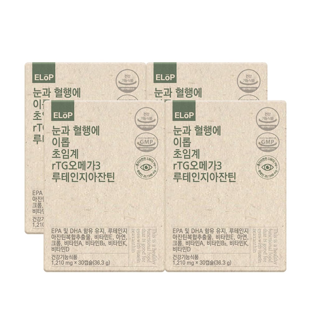 [<b>이롭</b>] 눈과 혈행에 <b>이롭</b> 초임계 rTG오메가3 <b>루테인</b> 지아잔틴