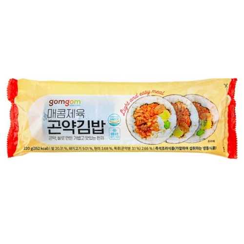 곤약 김밥 매콤 제육 제품 이미지