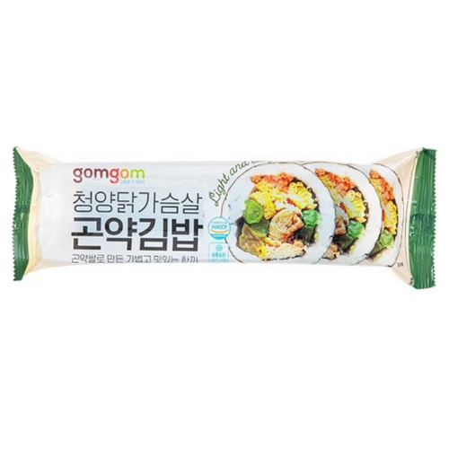 청양 닭가슴살 곤약 김밥 제품 이미지