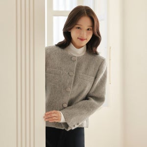 마리끌레르 헤어리 트위드 자켓(MAFDJK07NGY)