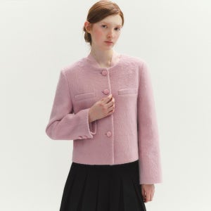 마리끌레르 헤어리 트위드 자켓(MAFDJK07NPK)