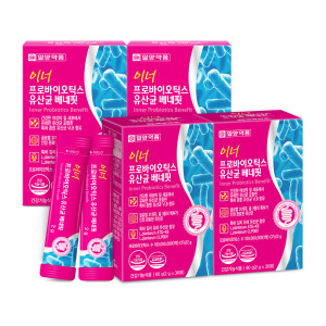 일양약품 <b>이너</b> 프로바이<b>틱스</b> 여성 질유래 유산균 임산부 4박스 4개월분